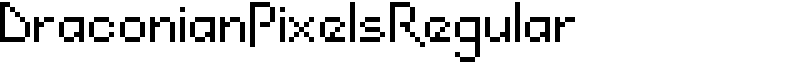 DraconianPixelsRegular Font