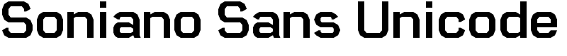 Soniano Sans Unicode Font