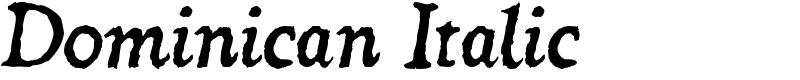 Dominican Italic Font
