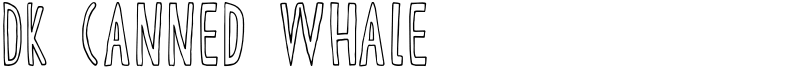 DK Canned Whale Font