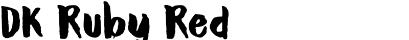 DK Ruby Red Font