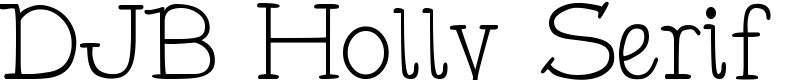 DJB Holly Serif Font