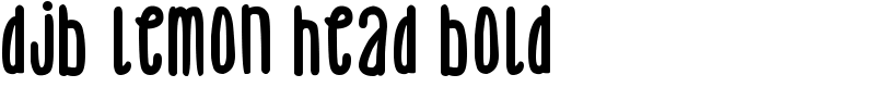 DJB Lemon Head Bold Font