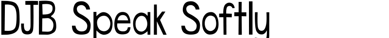 DJB Speak Softly Font