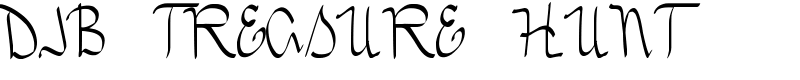 DJB TREASURE HUNT Font