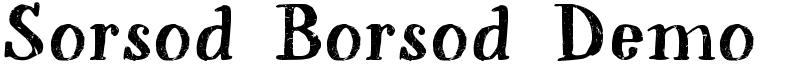 Sorsod Borsod Demo Font