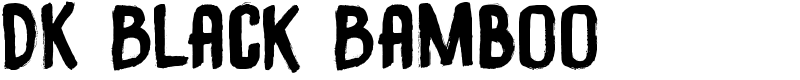 DK Black Bamboo Font