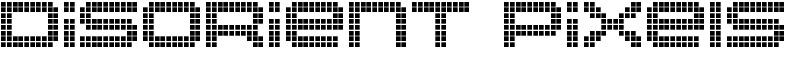 Disorient Pixels Font