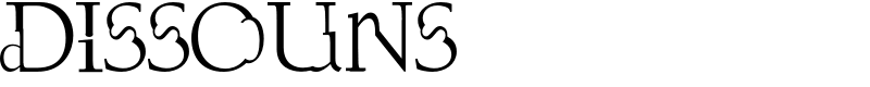 Dissouns Font