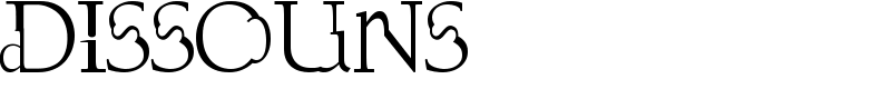 Dissouns Font