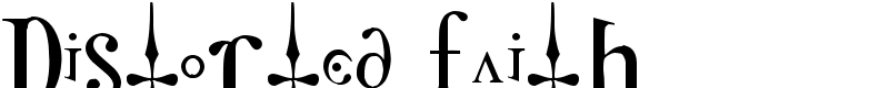 Distorted Faith Font