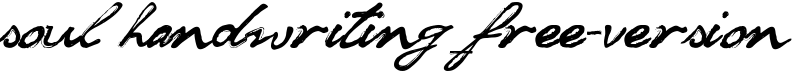 soul handwriting_free-version Font