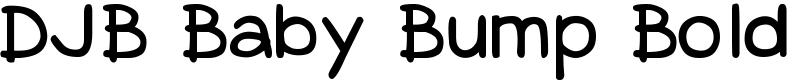 DJB Baby Bump Bold Font