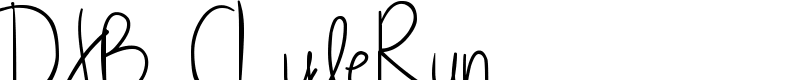 DJB CLyleRun Font