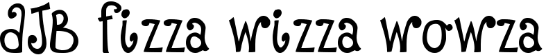 DJB Fizza Wizza Wowza Font