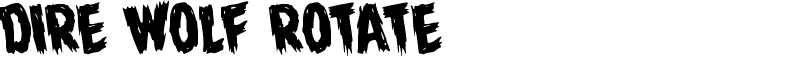 Dire Wolf Rotate Font