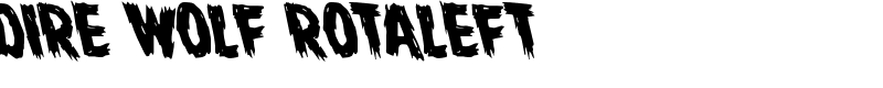 Dire Wolf Rotaleft Font