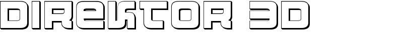 Direktor 3D Font