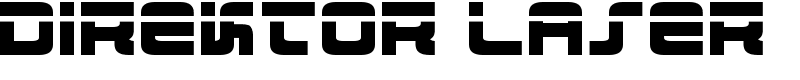 Direktor Laser Font