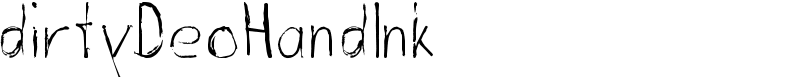 dirtyDeoHandInk Font