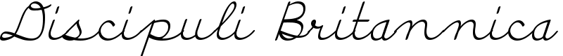 Discipuli Britannica Font