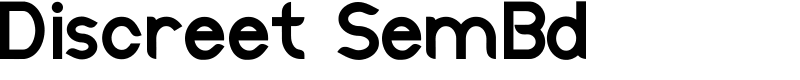 Discreet SemBd Font