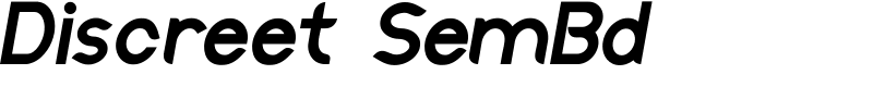 Discreet SemBd Font