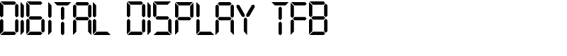 digital display tfb Font