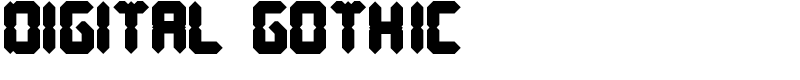 DIGITAL GOTHIC Font