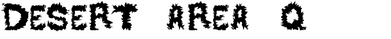 DESERT AREA-Q  Font