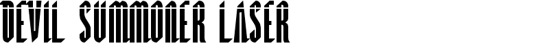 Devil Summoner Laser Font