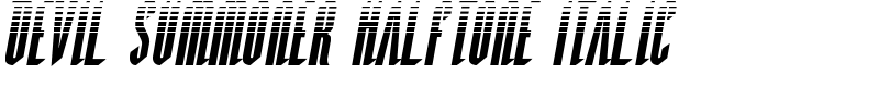 Devil Summoner Halftone Italic Font