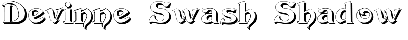 Devinne Swash Shadow Font