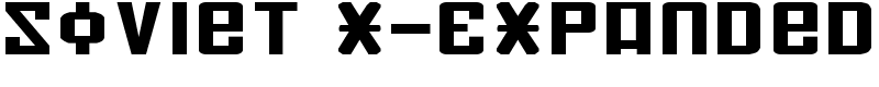 Soviet X-Expanded Font