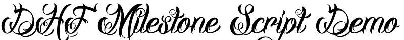 DHF Milestone Script Demo Font