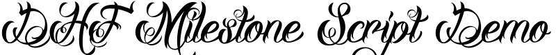 DHF Milestone Script Demo Font