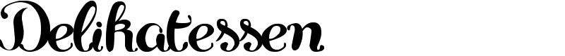 Delikatessen Font