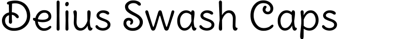 Delius Swash Caps Font