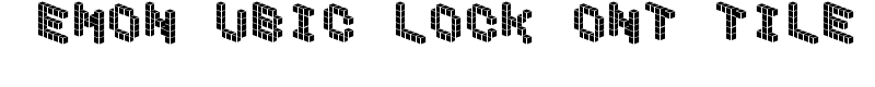 DemonCubicBlockFont Tile Font