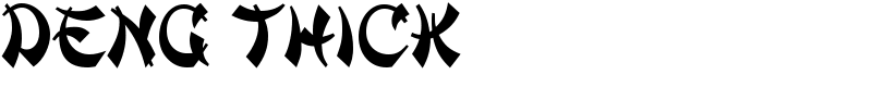 Deng Thick Font
