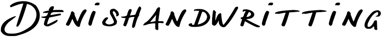 Denishandwritting Font