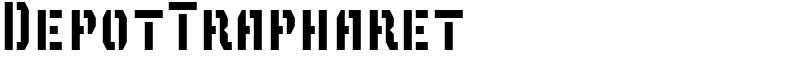 DepotTrapharet Font