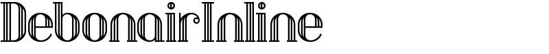 DebonairInline Font