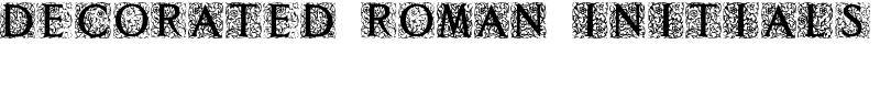 Decorated Roman Initials Font