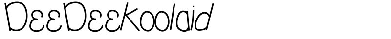 DeeDeeKoolaid Font