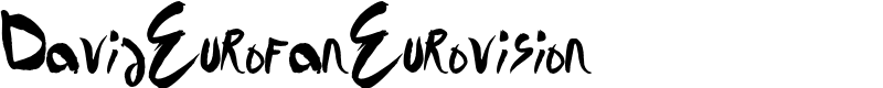 DavidEurofanEurovision Font