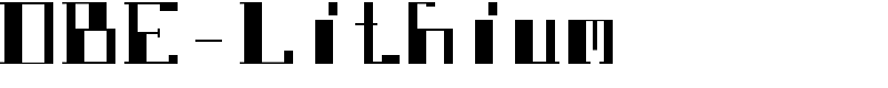 DBE-Lithium Font