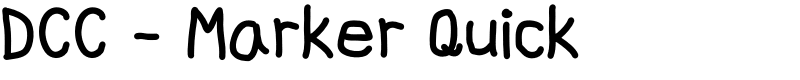 DCC - Marker Quick Font