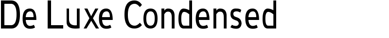 De Luxe Condensed Font