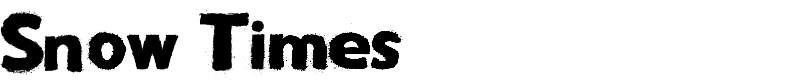 Snow Times Font